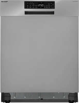 Produktbild von SHARP Geschirrspüler 60 cm freistehend 14 Maßgedecke AutoDoor Inverter Motor 44 dB Schwarz QW-NA25GU44BS-DE