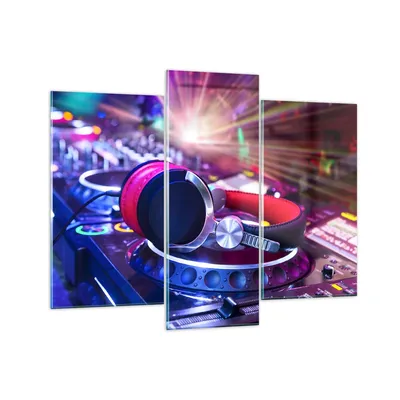 Produktbild von Bilder auf glas - Disco Nachtclub Audio Elektronik - 130x100cm - Glasbilder - Wandbilder - Kunstdruck - Wanddekoration aus Glas - Glas Bilder - Wandbild auf Glas - GCB130x100-2412