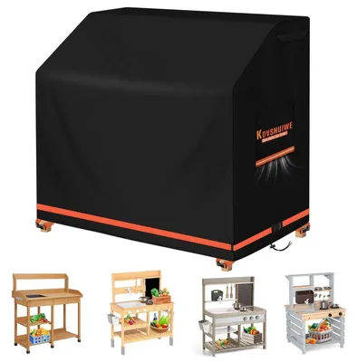 Image de Couverture de protection pour barbecue, imperméable, dimensions 110x50x95 cm, tissu Oxford 420D, anti-poussière, résistant aux UV