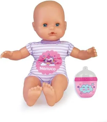 Produktbild von Famosa Nenuco Babypuppe mit zartviolettem Körper, ca. 32 cm groß