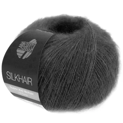 Produktbild von Lana Grossa Silkhair (Garn mit Seide), Farbe:183 - Anthrazit