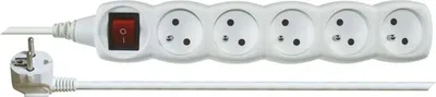 Obrázok produktu pre Emos 1902151000, Spínané, Biela, 5 AC zásuvky/AC zásuviek, 10 m, 250 V, 10 A