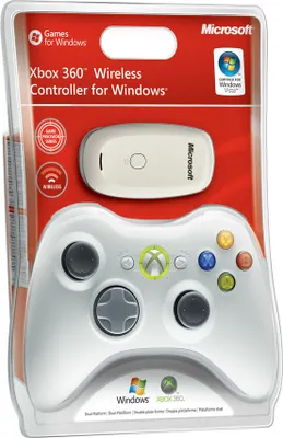 Produktbild von Microsoft Xbox 360 Wireless Controller, Gamepad, Xbox, Analogue / Digital, Kabellos, RF, 2.4 GHz