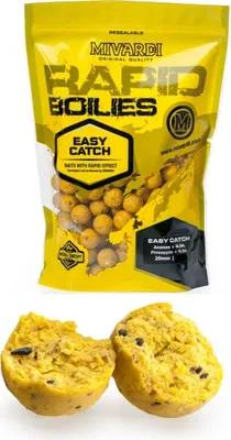 Produktbild von 3,3kg "MIVARDI EASY CATCH" gelbe 24mm Boilie Pineapple +N.B.A.