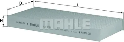Produktbild von MAHLE Innenraumfilter LA 237 Pollenfilter für RENAULT TWINGO I (C06)