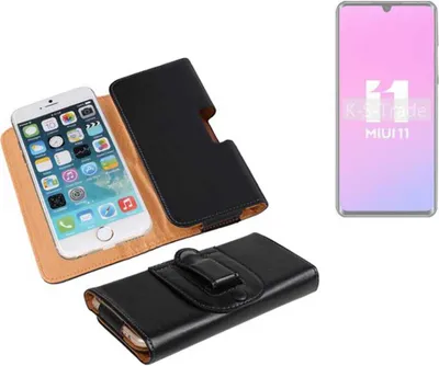 Produktbild von K-S-Trade Schützhülle Handyhülle kompatibel mit Xiaomi Mi Note 10 Pro Holster Gürtel Tasche Schutzhülle Handy-Tasche Smartphone Case Seitentasche