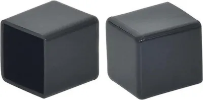 Produktbild von Famanu Stuhlbeinstopper 12 Stück Schwarz PVC - Schutz für Holzböden - 20x20mm