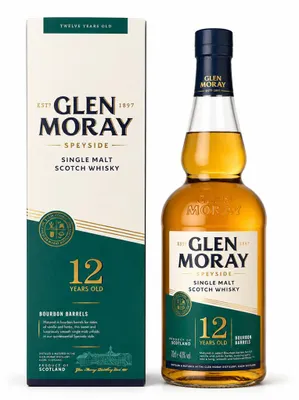 Produktbild von Glen Moray 12 Jahre Speyside Single Malt Scotch Whisky, 40% Vol. 0,7 l