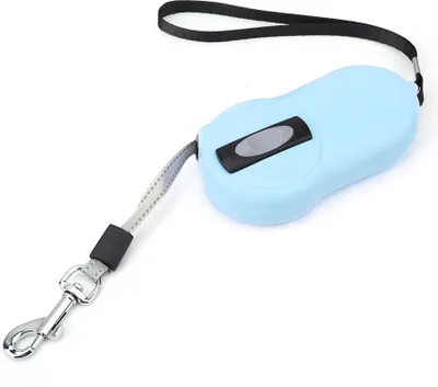 Zdjęcie produktu dla Smycz dla zwierząt, mini automatyczna teleskopowa nylonowa smycz dla zwierząt, nylonowa smycz dla zwierząt, zwijana smycz dla psa