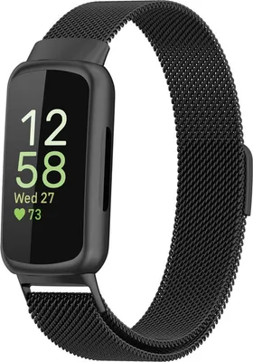 Produktbild von Jumada's - Milanese-Armband - passend für Fitbit Inspire 3 - Schwarz