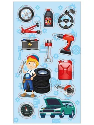 Immagine prodotto di Adesivi meccanici per auto (scuola e cancelleria)