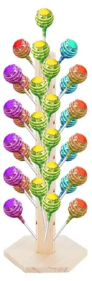 Cake Pop Ständer 60 Löcher Holz Lolly Display Halter