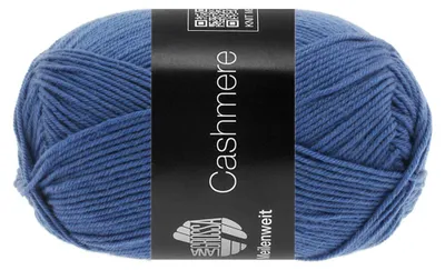 Produktbild von Lana Grossa MEILENWEIT 50 CASHMERE weiche 4-fach Sockenwolle mit Kaschmir-Anteil 210 m Farbe 016 - Brilliantblau