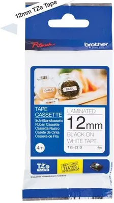 Immagine prodotto di Brother TZE231S2 nastro per etichette Nero su bianco TZe