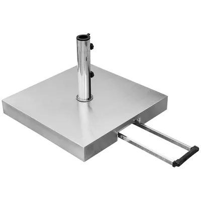 Produktbild von Sonnenschirmständer anndora 55kg rollbar mit Handgriff max. 48mm + Edelstahlhaube