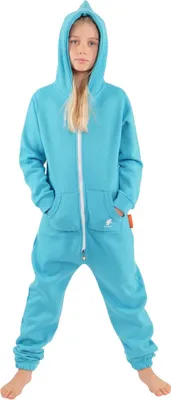 Produktbild von O'Poppy Kinder Jumpsuits Jungen Mädchen Overall Anzug mit Zwergen Kapuze türkis