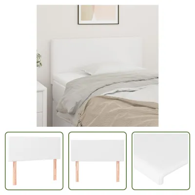 Produktbild von The Living Store Kopfteil Weiß 90x5x78/88 cm Kunstleder
