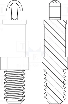 Produktbild von 10x t Gewindestab,Klickbefestigung 8G506V41233 Kuntoff-Montagestifte L: 3,2mm 66