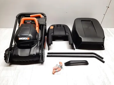 Produktbild von WORX WG730E Akku-Rasenmäher 20V - kraftvoller bürstenloser Motor - ideal für Gärten bis zu 200m² - 30cm Schnittbreite - Cut-to-Edge - 3 einstellbare Schnitthöhen - inkl. 4Ah Akku & Ladegerät