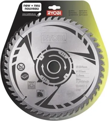 Image de Lame de scie circulaire carbure 48 dents, 254 mm diamètre, alésage 30 mm, épaisseur 2,6 mm, Compatible EMS254L, RTS1800, RTMS1800