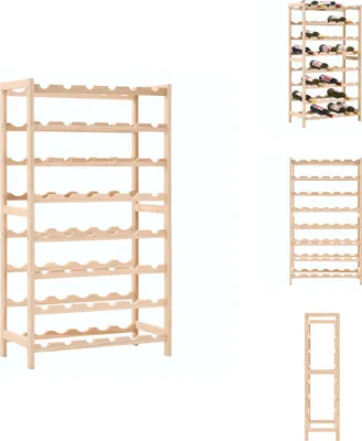 Obrázek produktu pro vidaXL Stojan na víno z cedrového dřeva 57,5 x 28 x 102 cm - Stojany na víno