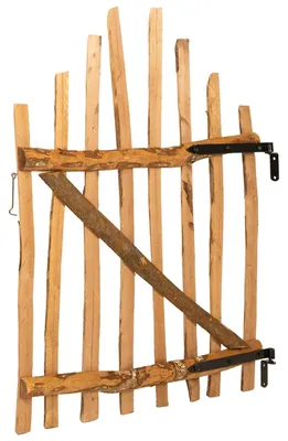 Zdjęcie produktu dla Brama ogrodzeniowa vidaXL 100 x 120 cm, impregnowane drewno leszczyny, kolor brązowy