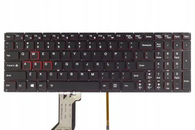 Image de Clavier d'ordinateur portable Tradebit pour Lenovo IdeaPad Y700-15ISK, Y700-17ISK, Y700-14ISK, Y700-15ACZ, clavier QWERTY américain rétroéclairé