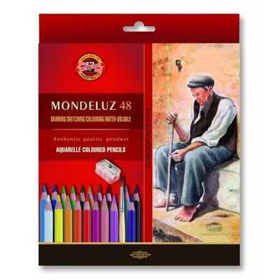 Zdjęcie produktu dla KOH-I-NOOR Mondeluz 3713/48 Zestaw ołówków akwarelowych 48 sztuk