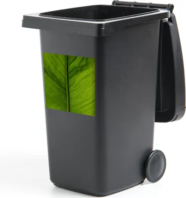 Produktbild von MuchoWow® Mülltonnenaufkleber Blätter - Pflanze - Grün 40x40 cm - Abfall-Aufkleber - Container - für Abfallcontainer