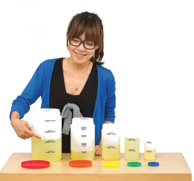 Produktbild von Meßflaschen-Set, 5 teilig, 200 - 3000ml