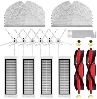 Image de Kit de pièces de rechange pour aspirateurs Roborock, comprenant des filtres et des buses, compatible avec les modèles S5 Max, S50, S6, S55 et S60