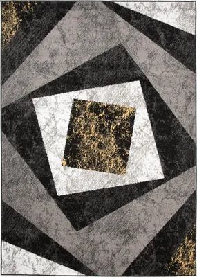 Image de Tapis DREAM Moderne Crème Gris Noir Jaune  300 x 400 cm
