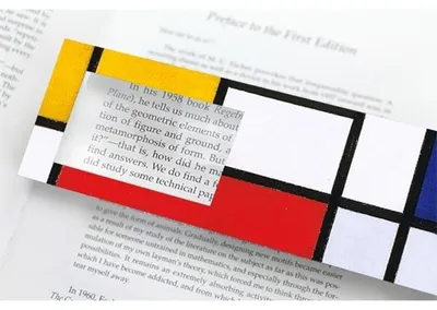 Productafbeelding van Museumwebshop – Boekenlegger met vergrootglas, Mondriaan