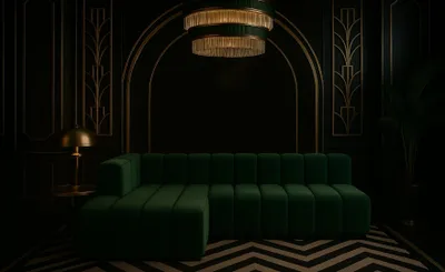 Produktbild von Kaiser Möbel Ecksofa GRAND L 295 cm, stoff Salvador, Grün, Links