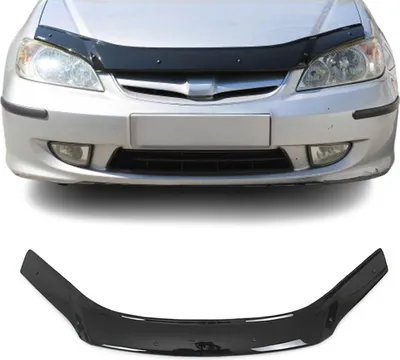Zdjęcie produktu dla Owiewki maski silnika do Hondy Civic 2002–2006, akrylowe, czarne