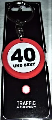 Produktbild von 1 SCHLÜSSELANHÄNGER SCHILD ZAHL 40 40.Geburtstag