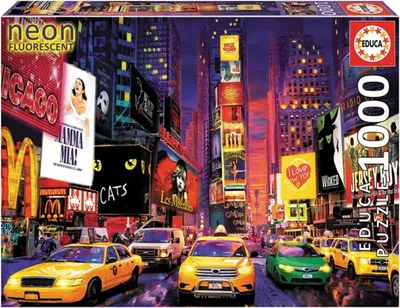 Zdjęcie produktu dla Educa - Podświetlane puzzle Times Square 1000 elementów