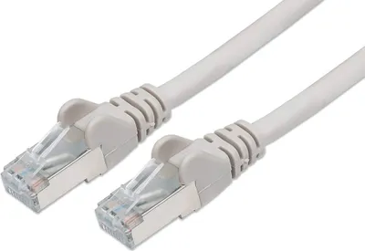 Image de Ethernet Patch Cable Cat6 S/FTP RJ45 1m Grey 10 Gbps Shielded for LAN Network