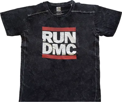 Produktbild von Run DMC - T-Shirt Gewaschen für Herren/Damen Uni RO8056 (S) (Schwarz)