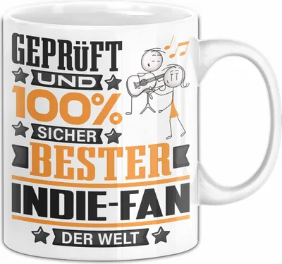 Produktbild von Indie-Fan Geschenk Lustiger Spruch für Indie-Fan Geschenkidee Bester Indie-Fan Der Welt (Weiß)