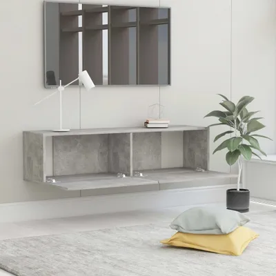 Produktbild von "2026 Promotion" TV-Schrank - TV-Lowboard - Betongrau 120x30x30 cm Holzwerkstoff - TV-Regal CC26950
