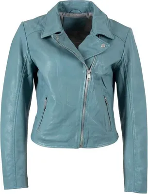 Produktbild von Mauritius Lederjacke Damen MWKalea hellblau Streetwear 100% Leder M