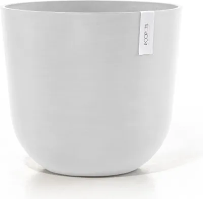 Produktbild von Ecopots Oslo 45, Kräutertopf, Freistehend, Weiß, Rund, Drinnen/Draußen, Einfarbig