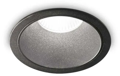 Produktbild von Ideal Lux LED-Einbaustrahler, rund, schwarz, 192314, 11 W, 850 lm, 3000 K, Schutzart IP20