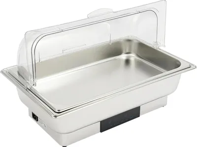 Immagine prodotto di Scaldavivande elettrico - Chafing dish a 1 vaschetta - 9 L - Acciaio inossidabile - Comandi touch - 600 W - 35–90 °C