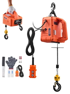 Produktbild von VEVOR Seilwinde Elektrisch 700 kg, 3-in-1 Hebezug 1500 W, Seilhebezug 7,6 m Hubh