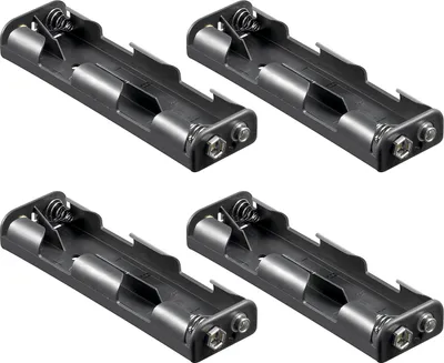 Produktbild von 4x Batteriehalter Akkuhalter für 4x AA Mignon Zellen Batteriegehäuse FR6 HR6 LR6