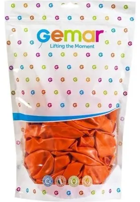 Produktbild von Pastellorangefarbene Luftballons, 50 Stück – Godan