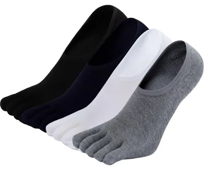 Productafbeelding van Onzichtbare Sneakersokken voor Heren - Katoen - 4 Paar - Antislip