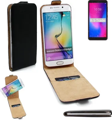 Produktbild von K-S-Trade® Schutzhülle Handyhülle kompatibel mit ZTE Blade A3 2020 Flipstyle  360° Smartphone Tasche, schwarz, Case Flip cover